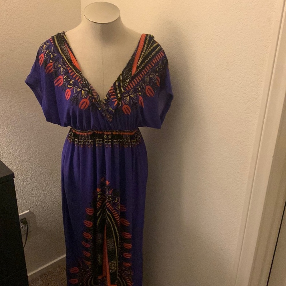 💜 Purple long dress